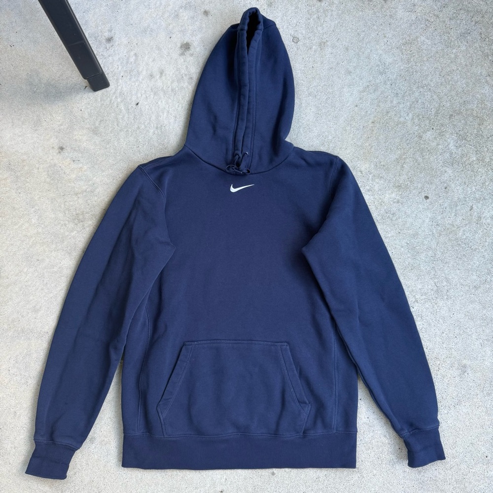 Nike center swoosh Men's Blue Hoodie - size M